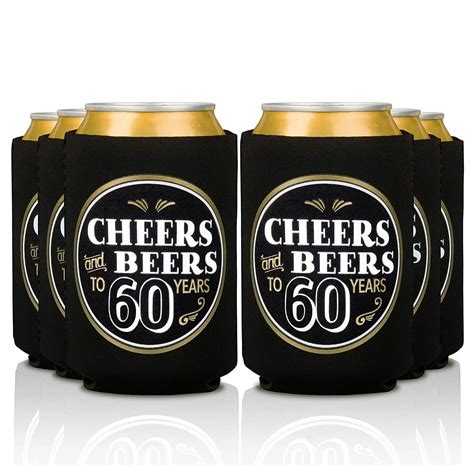 Buy Prazoli Cheers and Beers to 60 Years Beer Can Coolers - 60th ...