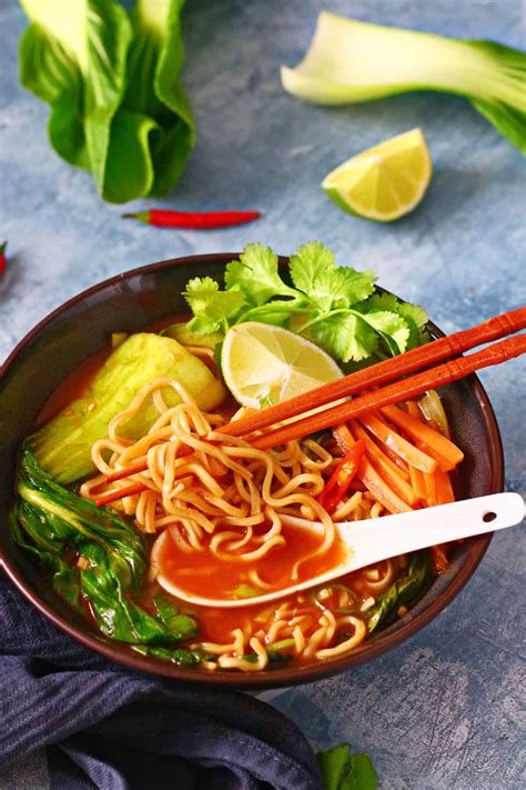 Spicy Asian Noodle Soup - Chili to Choc