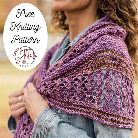 Modified Butterfly Knit Shawl Free Knitting Pattern — Stitch & Hustle