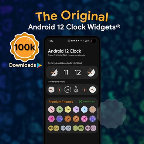 Image result for Android 12 Clock Widget