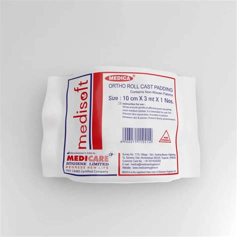 Medisoft Ortho Roll Cast Pad 10 CM x 3 MTR – Prysto