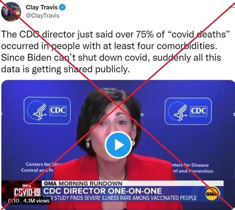 CDC Director's Edited Video Triggers Misleading Covid-19 Death Claims ...