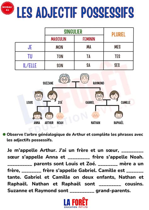 🇫🇷 possessive adjectives made easy | Learn french, Learn french online ...