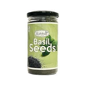 Rabhaji Raw Basil Seeds for weight loss | Sabja Seed, Takmuria Seeds ...