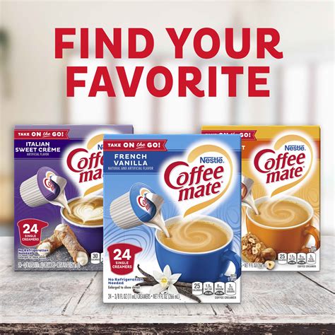 Buy Nestle Coffee mate Original Liquid Coffee Creamer Singles, 24 Count ...