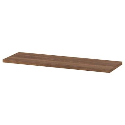 BILLY shelf, brown walnut effect, 76x26 cm (30x10") - IKEA