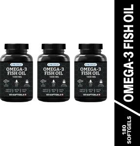 US KART Fish oil for brain, heart and eye health, 180 softgels Price in ...