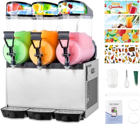 ROVSUN 12 Gal/45L Commercial Frozen Drink Machine, Margarita/Daquiri ...