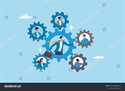 Roles Responsibilities Teamwork Resource Management Work Stock Vector (Royalty Free) 2496896225 ...
