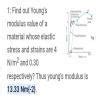 J. Determine Young’s modulus of a material whose elastic stress and ...