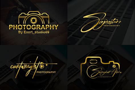 Design & Templates Custom Photography Logo Initials Logo Design Photography Watermark Business ...