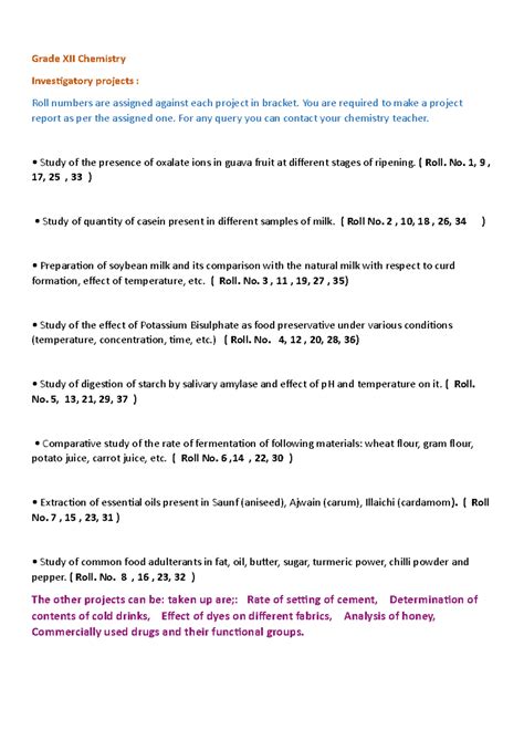 Chemistry Investigatory Project Grade XII - Grade XII Chemistry ...