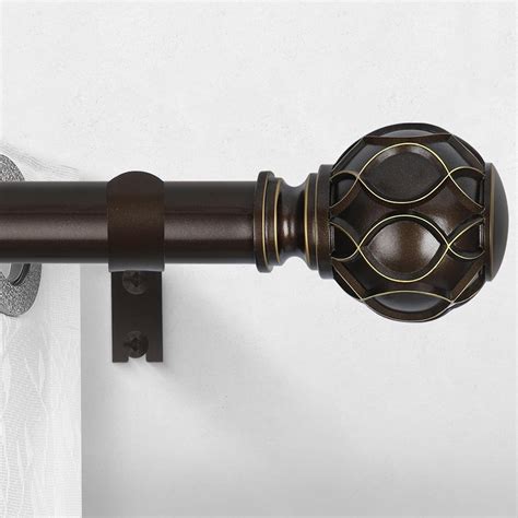Amazon.com: HTZON Bronze Curtain Rods for Windows:Farmhouse Boho ...
