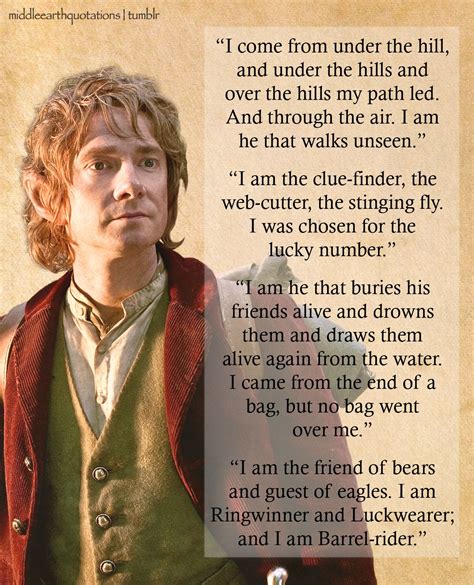 Bilbo Baggins The Hobbit Quotes