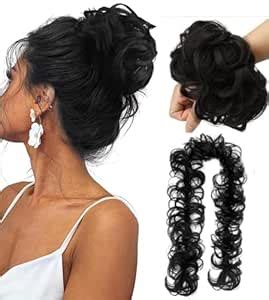 HAIR WALA™ Messy Bun, Chignon Scrunchie, Synthetic Messy Hair Ties ...