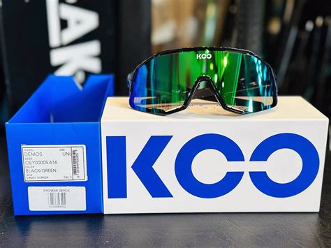 KOO Demos Black Green Mirror – Cycling Sunglasses by Kask – United By ...