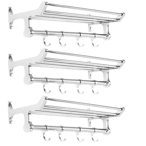 Spartan TR 1501 A-24 Steel 24 Inch Chrome Plated Folding Towel Rack Set ...