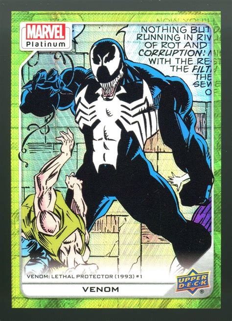 Venom [Yellow Spotlight] #124 Prices | Marvel 2023 Upper Deck Platinum | Marvel Cards