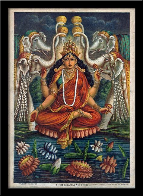 Tallenge - Kamala (Lakshmi - A Mahavidya of Devi) - c1885 Vintage ...