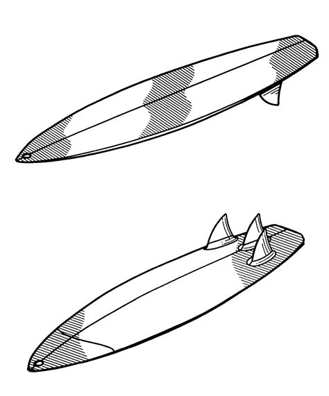 Surf Board Drawing at GetDrawings | Free download