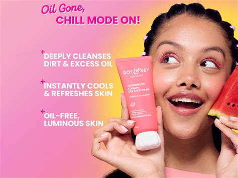 Buy Dot & Key Watermelon Cooling Gel Face Wash Online | Clinikally