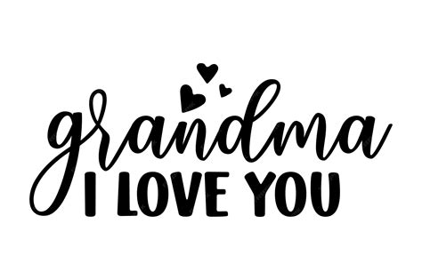 Premium Vector | Grandma i love you