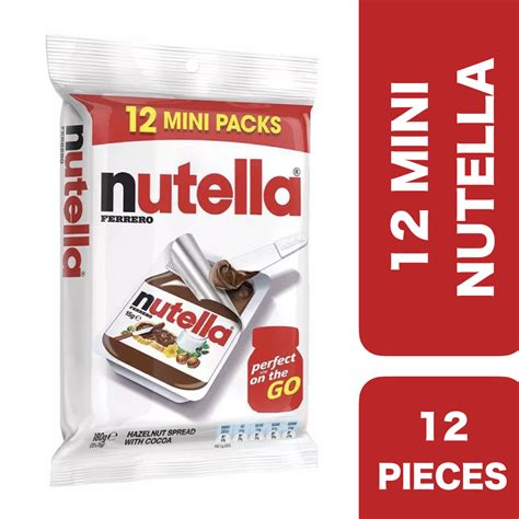 Nutella Hazelnut Spread with Cocoa 15g Pack12 ++ นูเทลล่า เฮเซลนัทบดผสม ...