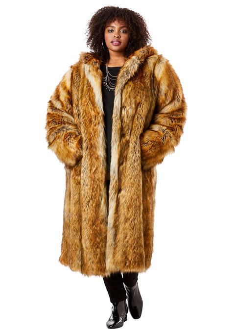 Floor Length Faux Fur Coat - Tradingbasis