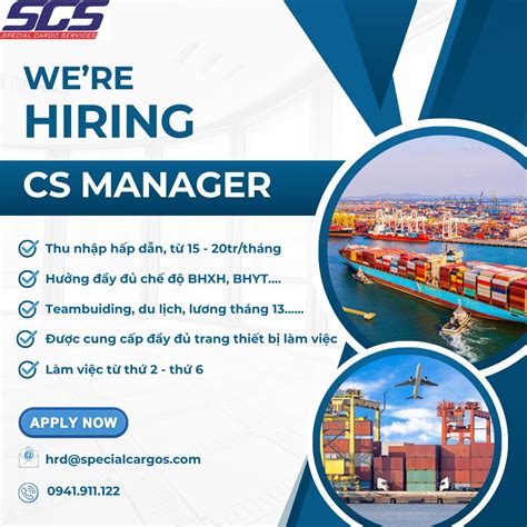 #specialcargoservices #logistics #scs_careers #careeropportunities #experience #csmanager # ...