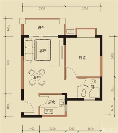 56平方2室1厅平面布置图怎么设计 - 知乎