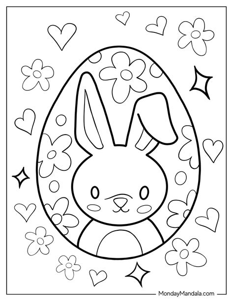 43 Easter Egg Coloring Pages (Free PDF Printables)