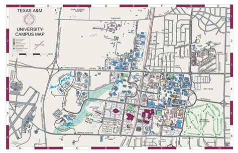 Printable Texas A&m Campus Map