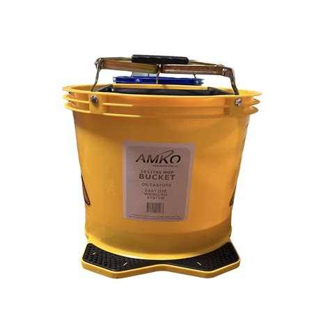 Amko yellow mop bucket, commercial yellow mop bucket