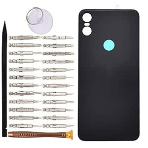 Black P30 Play Glass Back Battery Case withPre-Cut Adhesive for ...