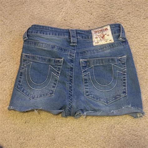 True religions shorts size 26 #truereligon #y2k... - Depop