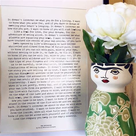 The Invitation Poem / Dare to Dream / Inspirational A3 Print Poster ...