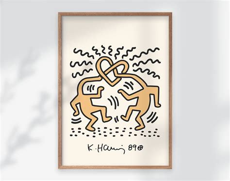 Keith Haring Print - Keith Haring Poster - Exhibition Poster ...