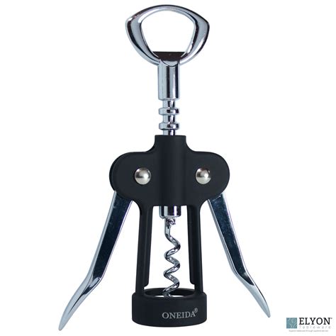 Oneida Wing Corkscrew Wine Bottle Opener, Black. Elyon Tableware - Your ...