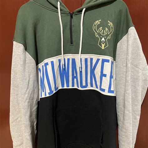 Official NBA brand Milwaukee Bucks hoodie. Worn... - Depop