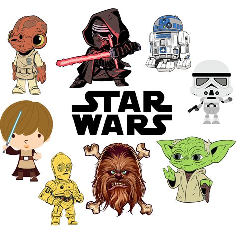 Star Wars Characters Star Wars Clipart Yoda Svg Png Dart - Etsy