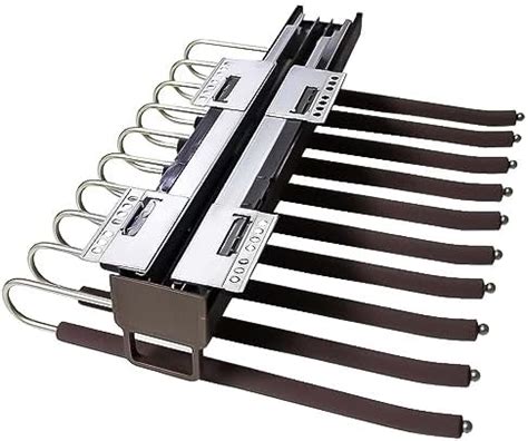 MYOYAY Pull Out Trousers Rack 22 Arms Steel Pull Out Pants Rack Pants ...