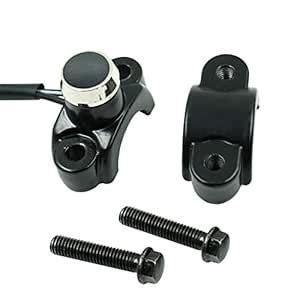 Aluminum 7/8" Motorcycle Handlebar Control Horn Start Switch Button ...