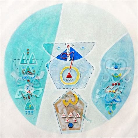 "Transformation 4": Blue Acrylic Painting by Mahesh Gobra | ArtZolo.com