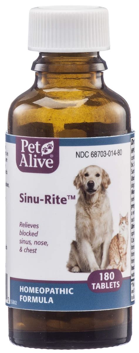 Buy PetAlive Sinu-Rite - Natural pathic Formula for y-Related ...