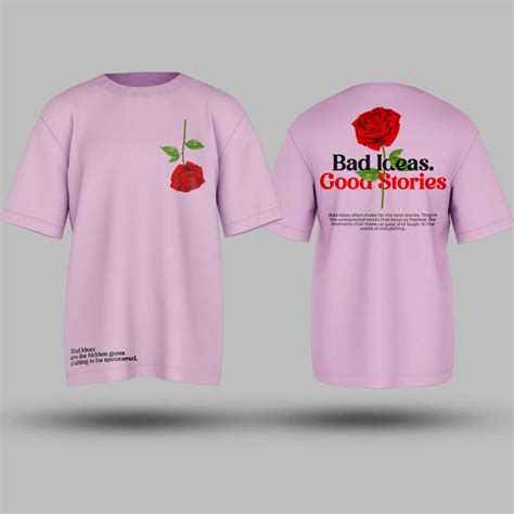 Buy Bad Ideas Good Stories Oversized T Shirt Online For Men India ...