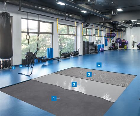Rubber-flooring installation for a weight room | Mapei