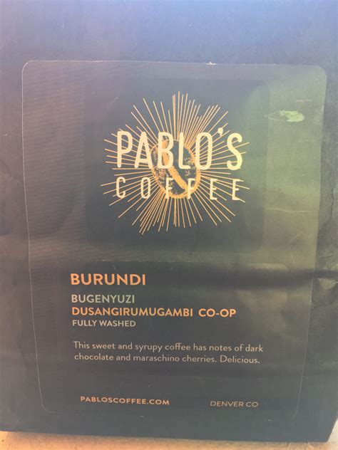Burundi’s Dusangirumugambi Coffee, Pablo’s Coffee take on it. - Coffee Ken