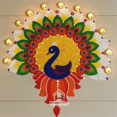 25+ Simple and Easy Diwali Rangoli Designs for Home 2025 | Rangoli ...