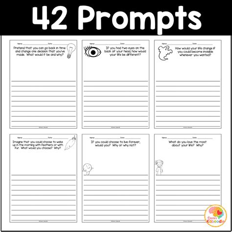 Creative Writing Prompts: Daily Journal Prompts for 2nd-4th Grade ...