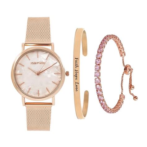 Joker & Witch Reagan Rosegold Watch Bracelet Stack : Amazon.in: Watches